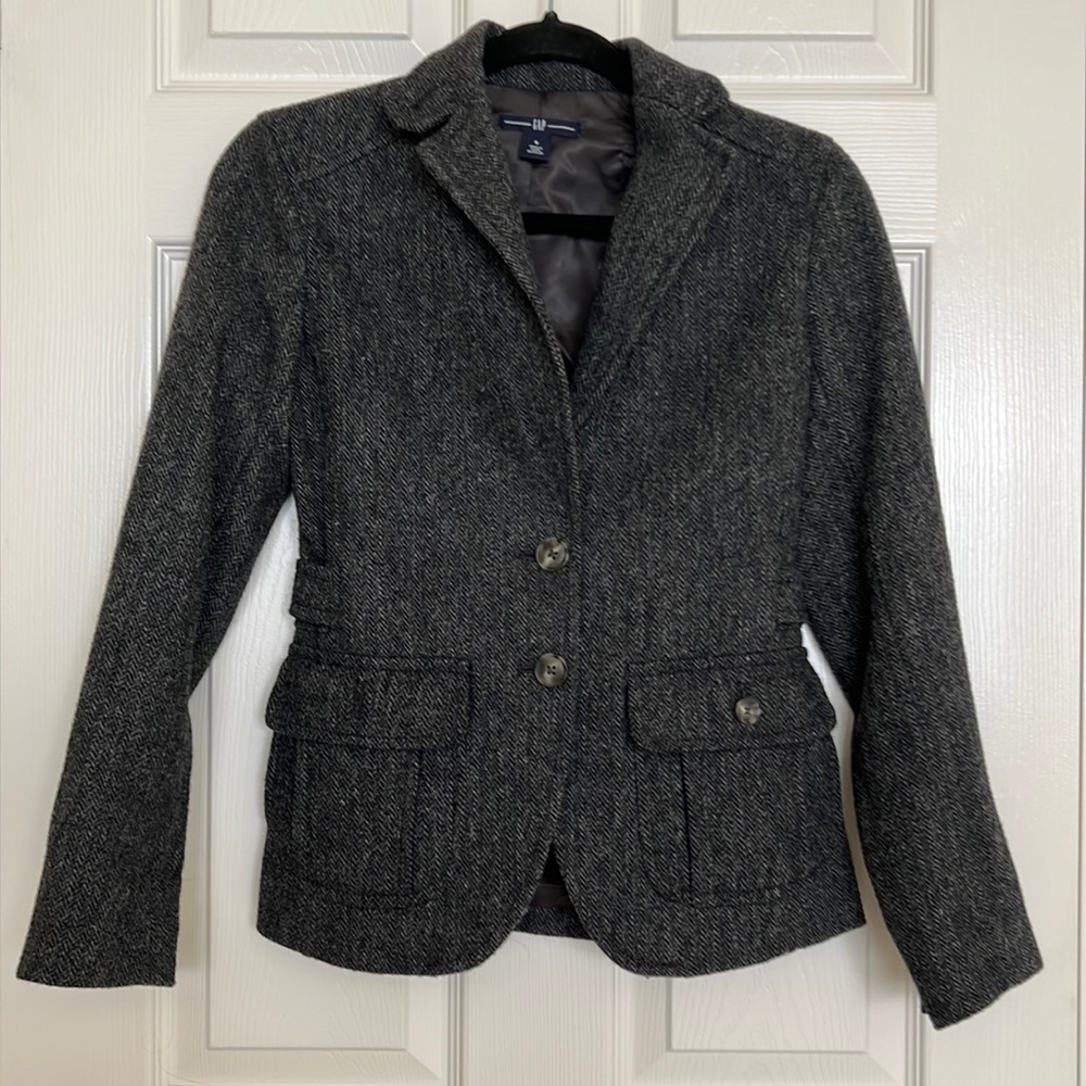 Gap Y2K Houndstooth blazer, size0.
